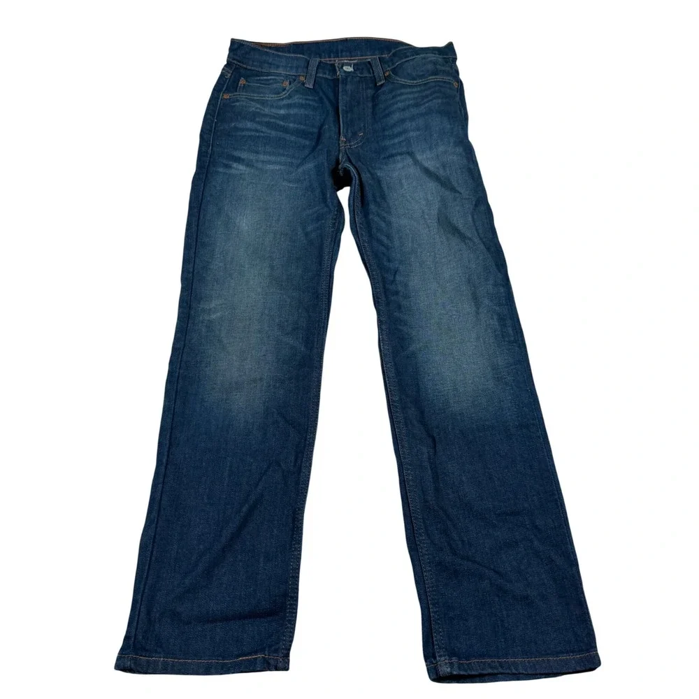 Levi's 514 Straight Fit Jeans Mens 31x30 Blue Medium Wash Denim 00514-1302